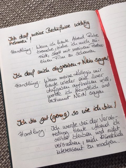 NotizbuchGlaubenssätze Journaling